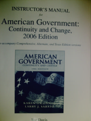 (image for) American Government Continuity & Change 2006 IM (TE)(P)
