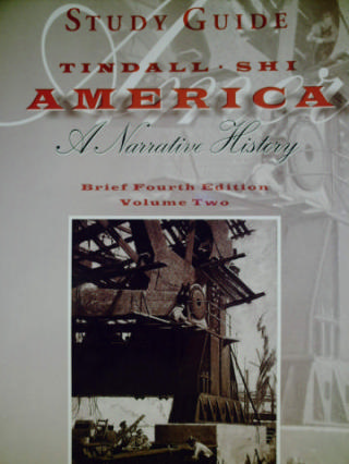 (image for) America A Narrative History Brief 4e Study Guide Volume 2 (P)