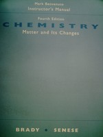 (image for) Chemistry Matter & Its Changes 4e Instructor's Manual (TE)(P)