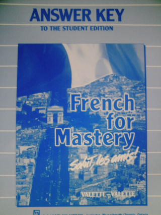 (image for) French for Mastery Salut, les amis! Answer Key (P)