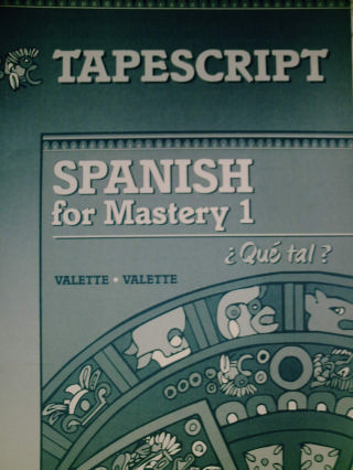 (image for) Spanish for Mastery 1 Que tal? Tapescript (P) - Click Image to Close