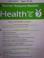 (image for) Health Focus on You 7 TRB Unit 8 (TE)(P) by Meeks & Heit