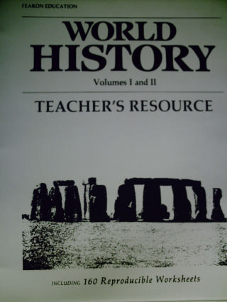 (image for) World History Volumes 1 & 2 Teaching Resource (TE)(Binder)