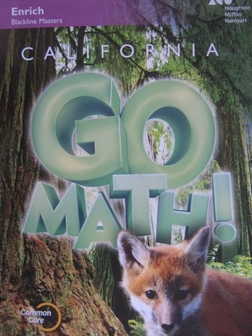 (image for) California Go Math! 3 Common Core Enrich Blackline Masters (P)