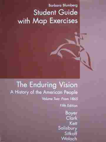 (image for) Enduring Vision Volume 2 5th Edition Study Guide with Map (P)