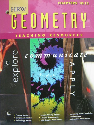 (image for) HRW Geometry Explore Communicate TR Chapters 10-12 (TE)(P)