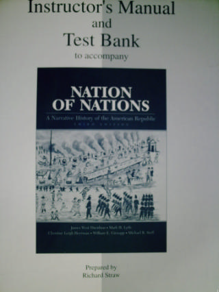 (image for) Nation of Nations 3rd Edition IM & Test Bank (TE)(P)