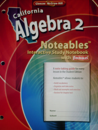 (image for) California Algebra 2 Noteables (CA)(P)