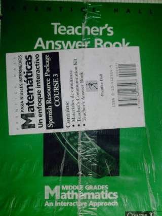 (image for) Para Niveles Intermedios Matematicas Course 3 Spanish (PK)