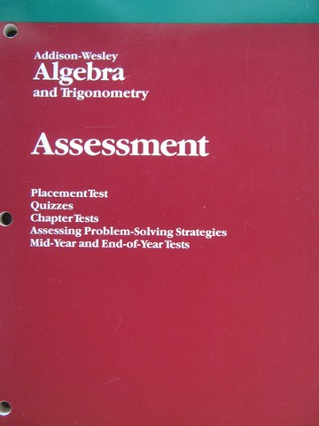 (image for) Algebra & Trigonometry Assessment (P) by Smith & Charles