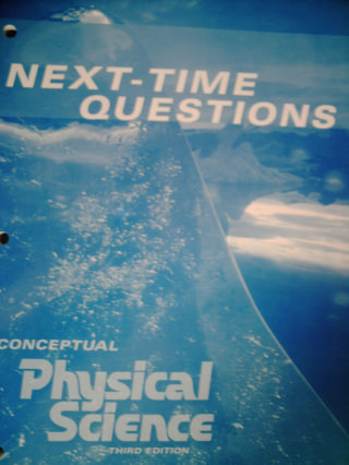 (image for) Conceptual Physical Science 3rd Edition Next-Time Questions (P)