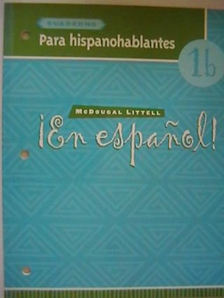 (image for) En espanol! 1b Cuaderno Para hispanohablantes (P)