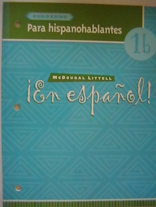 (image for) En espanol! 1b Cuaderno Para hispanohablantes (P)