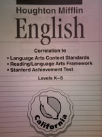 (image for) HM English Levels K-6 California Standards (CA)(P)