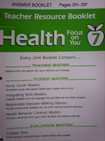(image for) Health Focus on You 7 TRB Answer Booklet (TE)(P) by Meeks & Heit