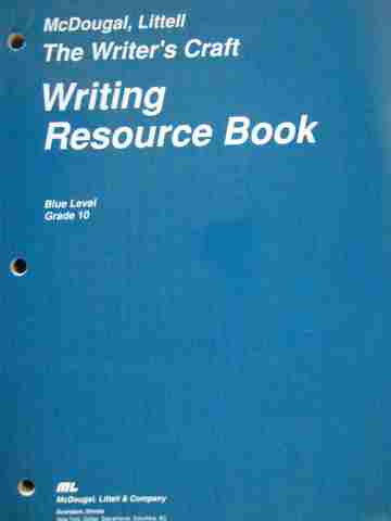 (image for) Writer's Craft 10 Blue Level Writing Resource Book (P)