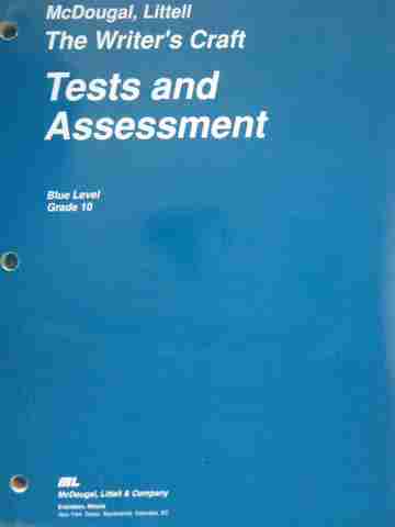 (image for) Writer's Craft 10 Blue Level Tests & Assessment (P)