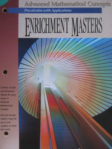 Advanced Mathematical Concepts Enrichment Masters (P)
