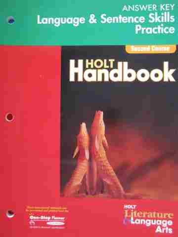 (image for) Language & Sentence Skills Practice Answer Key 2nd Course (P)