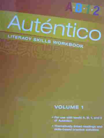 (image for) Autentico A B 1 2 Literacy Skills Workbook Volume 1 (P)