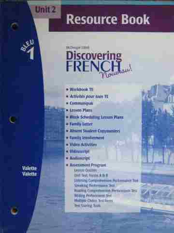 (image for) Discovering French Nouveau! Bleu 1 Unit 2 Resource Book (P)