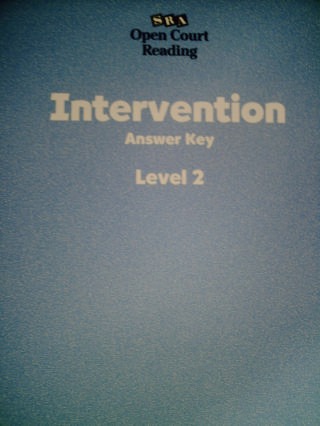 (image for) SRA Open Court Reading 2 Intervention Answer Key (P)