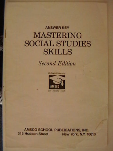 (image for) Mastering Social Studies Skills 2nd Edition Answer Key (P)